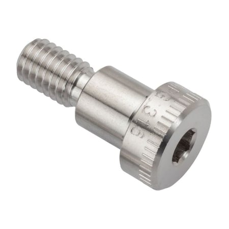 Shoulder Screw, 3A Thr Sz, 5/8 Thr Lg, 1/2 in Shoulder Lg, 316 Stainless Steel MPN:STR60212C08