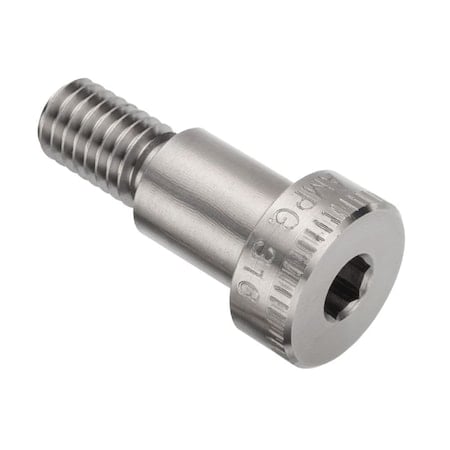 Shoulder Screw, 3A Thr Sz, 5/8 Thr Lg, 5/8 in Shoulder Lg, 316 Stainless Steel MPN:STR60212C10