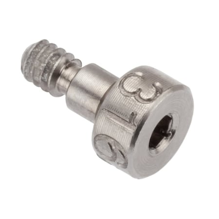 Self-Locking Shoulder Screws, 3A Thr Sz, 5/32 Thr Lg, 1/8 in Shoulder Lg, 316 Stainless Steel MPN:STR60218C02-PATCH