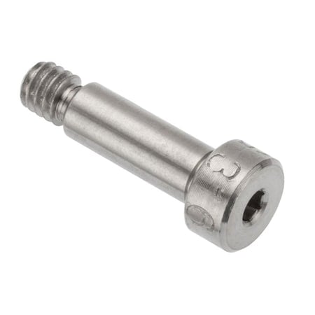 Shoulder Screw, #8-32 Thr Sz, 3/16 Thr Lg, 1/2 in Shoulder Lg, 316 Stainless Steel MPN:STR60231C08-PATCH