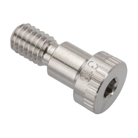 Shoulder Screw, 3A Thr Sz, 1/2 Thr Lg, 3/8 in Shoulder Lg, 316 Stainless Steel MPN:STR60238C06