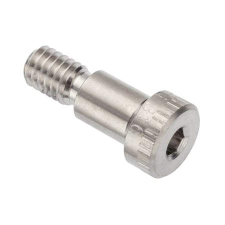 Self-Locking Shoulder Screws, 3A Thr Sz, 1/2 Thr Lg, 3/8 in Shoulder Lg, 316 Stainless Steel MPN:STR60238C06-PATCH