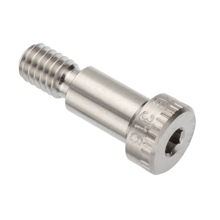 Shoulder Screw, 3A Thr Sz, 1/2 Thr Lg, 5/8 in Shoulder Lg, 316 Stainless Steel MPN:STR60238C10