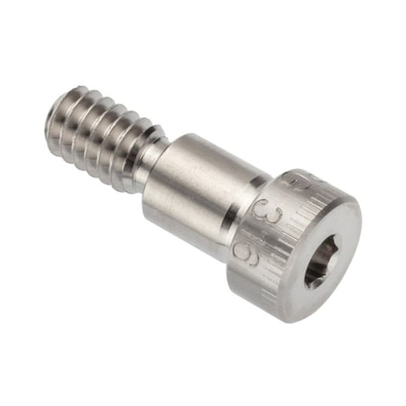 Shoulder Screw, 3A Thr Sz, 7/16 Thr Lg, 3/8 in Shoulder Lg, 316 Stainless Steel MPN:STR60251C06