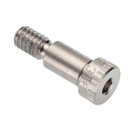 Self-Locking Shoulder Screws, 3A Thr Sz, 7/16 Thr Lg, 1/2 in Shoulder Lg, 316 Stainless Steel MPN:STR60251C08-PATCH
