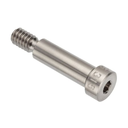Shoulder Screw, 3A Thr Sz, 7/16 Thr Lg, 15/16 in Shoulder Lg, 316 Stainless Steel MPN:STR60251C15