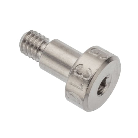 Shoulder Screw, 316 SS, M4x0.7mm, 6mm L, 5g6g Thr Sz, 4.5mm Thr Lg, 6mm Shoulder Lg MPN:STR602M5X6