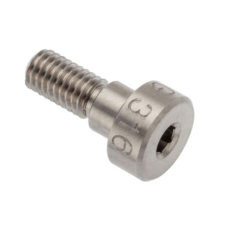 Shoulder Screw, 5g6g Thr Sz, 9.5mm Thr Lg, 4 mm Shoulder Lg, 316 Stainless Steel MPN:STR602M6X4