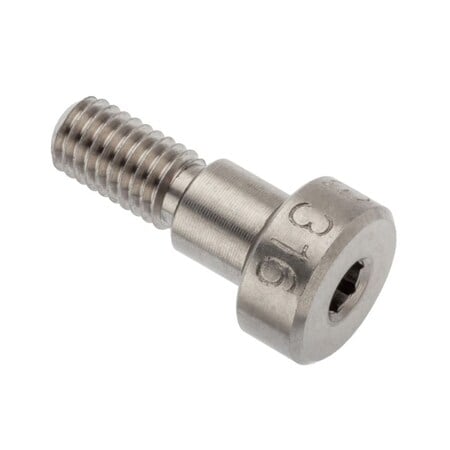 Shoulder Screw, 5g6g Thr Sz, 9.5mm Thr Lg, 7 mm Shoulder Lg, 316 Stainless Steel MPN:STR602M6X7