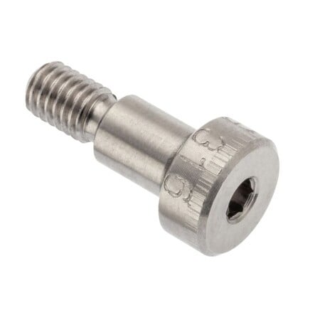 Shoulder Screw, 5g6g Thr Sz, 8mm Thr Lg, 8 mm Shoulder Lg, 316 Stainless Steel MPN:STR602M6X8-SHORT