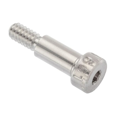 Shoulder Screw, 3A Thr Sz, 3/8 Thr Lg, 1/2 in Shoulder Lg, Aluminum MPN:STR72014C08