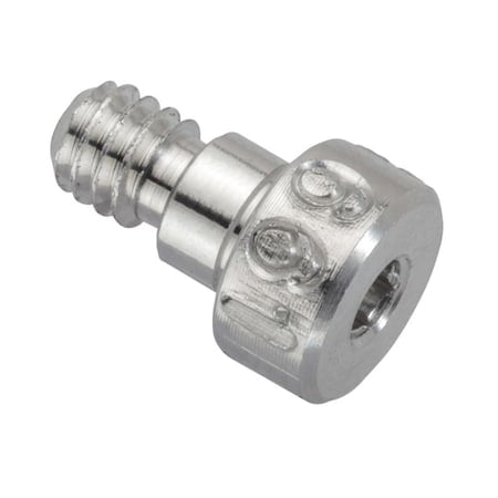 Shoulder Screw, 3A Thr Sz, 3/16 Thr Lg, 1/8 in Shoulder Lg, Aluminum MPN:STR72031C02