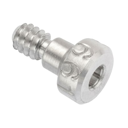 Shoulder Screw, 3A Thr Sz, 3/16 Thr Lg, 1/8 in Shoulder Lg, Aluminum MPN:STR72053C02-1