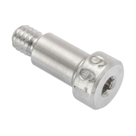 Shoulder Screw, 3A Thr Sz, 3/16 Thr Lg, 3/8 in Shoulder Lg, Aluminum MPN:STR72073C06-1
