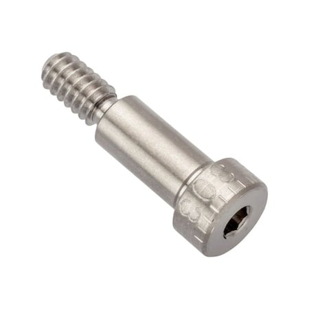 Shoulder Screw, 3A Thr Sz, 3/8 Thr Lg, 1/2 in Shoulder Lg, 18-8 Stainless Steel MPN:STR78814C08