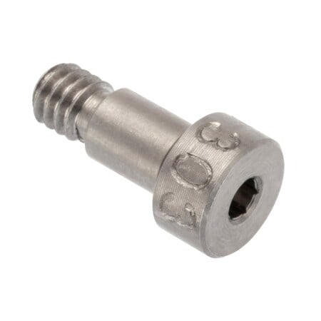 Shoulder Screw, 3A Thr Sz, 3/16 Thr Lg, 1/4 in Shoulder Lg, 18-8 Stainless Steel MPN:STR78831C04