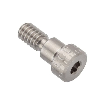 Shoulder Screw, 3A Thr Sz, 7/16 Thr Lg, 1/4 in Shoulder Lg, 18-8 Stainless Steel MPN:STR78851C04