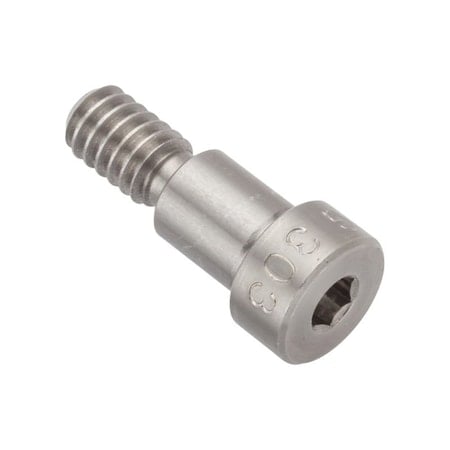 Shoulder Screw, 3A Thr Sz, 7/16 Thr Lg, 3/8 in Shoulder Lg, 18-8 Stainless Steel MPN:STR78851C06
