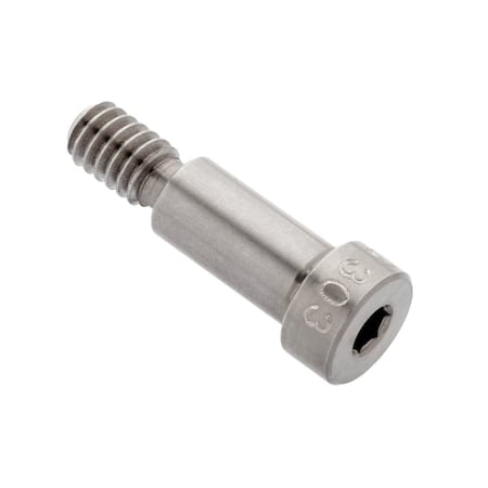 Shoulder Screw, 3A Thr Sz, 7/16 Thr Lg, 5/8 in Shoulder Lg, 18-8 Stainless Steel MPN:STR78851C10