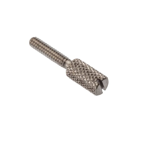 Thumb Screw, #4-40 Thread Size, Slotted, Plain Stainless Steel, 1/2 in Lg MPN:Z0732SL