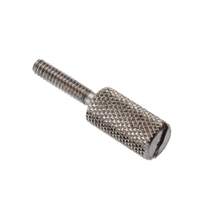 Thumb Screw, #4-40 Thread Size, Slotted, Plain Stainless Steel, 1/2 in Lg MPN:Z0738SL