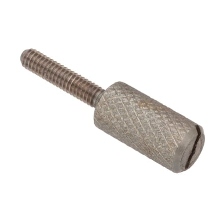 Thumb Screw, #4-48 Thread Size, Slotted, Plain Stainless Steel, 1/2 in Lg MPN:Z0739SL