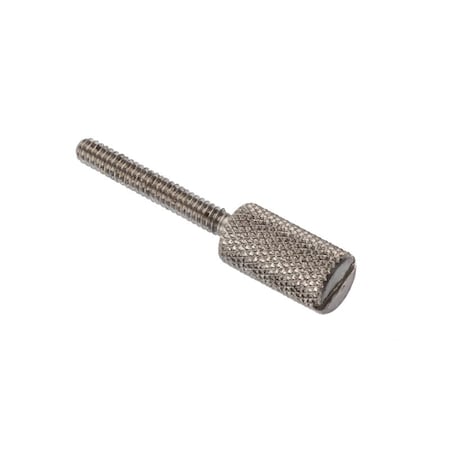 Thumb Screw, #4-40 Thread Size, Slotted, Plain Stainless Steel, 3/4 in Lg MPN:Z0740SL