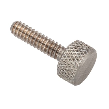 Thumb Screw, #6-32 Thread Size, Round, Plain 18-8 Stainless Steel, 1/2 in Lg MPN:Z2366