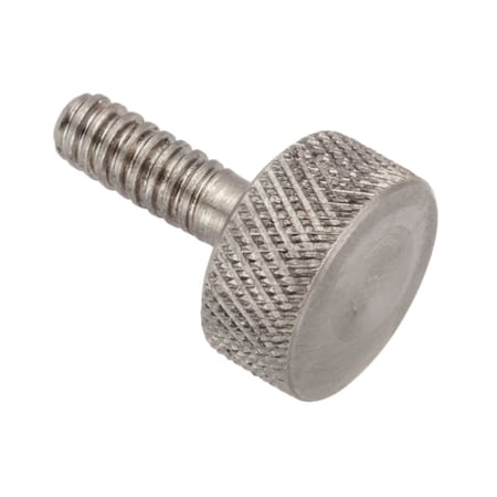 Thumb Screw, #6-32 Thread Size, Round, Plain 18-8 Stainless Steel, 3/8 in Lg MPN:Z2367