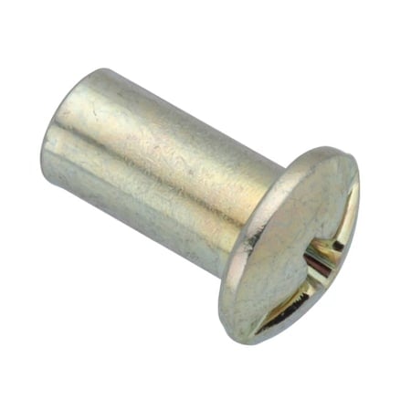 Combo Barrel, #6-32, 3/8 in Brl Lg, 3/16 in Brl Dia, Steel Zinc Plated MPN:Z4105