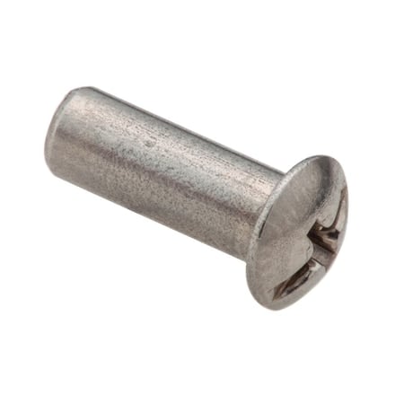 Combo Barrel, #6-32, 1/2 in Brl Lg, 3/16 in Brl Dia, 18-8 Stainless Steel Unfinished MPN:Z4106SS