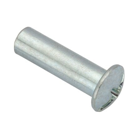 Combo Barrel, #6-32, 5/8 in Brl Lg, 3/16 in Brl Dia, Steel Zinc Plated MPN:Z4107