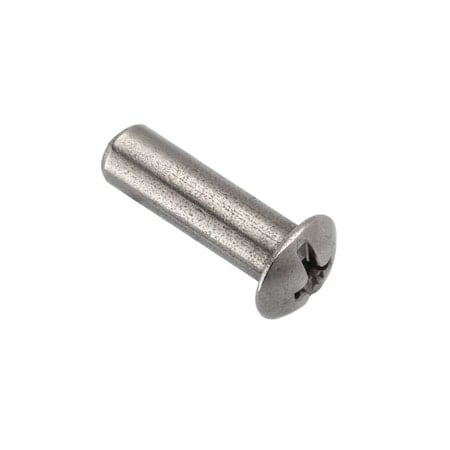 Combo Barrel, #6-32, 5/8 in Brl Lg, 3/16 in Brl Dia, 18-8 Stainless Steel Unfinished MPN:Z4107SS