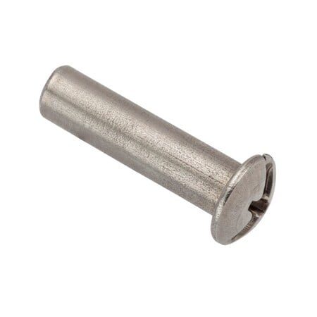 Combo Barrel, #6-32, 3/4 in Brl Lg, 3/16 in Brl Dia, 18-8 Stainless Steel Unfinished MPN:Z4108SS