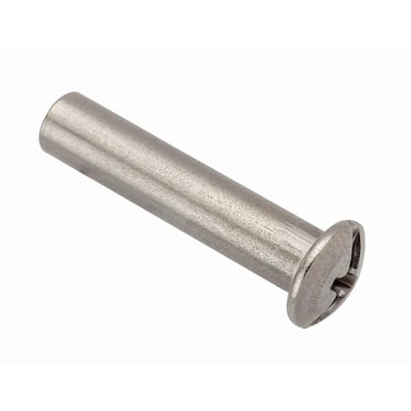 Combo Barrel, #6-32, 7/8 in Brl Lg, 3/16 in Brl Dia, 18-8 Stainless Steel Unfinished MPN:Z4109SS