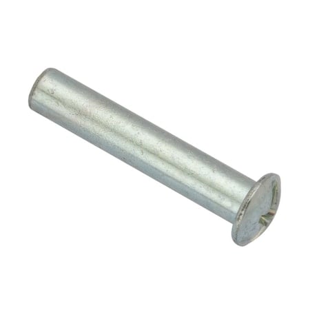 Combo Barrel, #6-32, 1 in Brl Lg, 3/16 in Brl Dia, Steel Zinc Plated MPN:Z4110