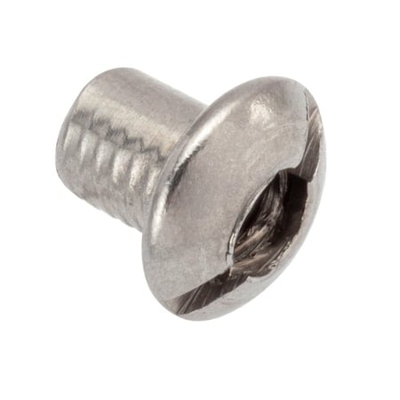 Slot Barrel, #8-32, 1/4 in Brl Lg, 13/64 in Brl Dia, 18-8 Stainless Steel Unfinished MPN:Z4124SS