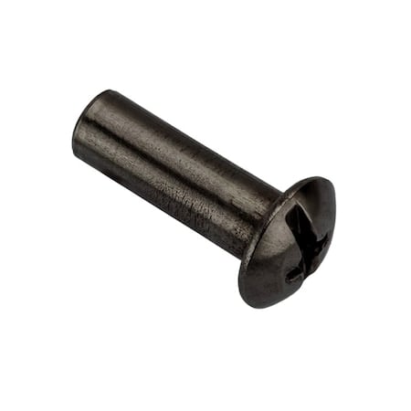 Combo Barrel/Screw, #8-32, 3/8 in Brl Lg, 13/64 in Brl Dia, 18-8 Stainless Steel Black Oxide MPN:Z4125SS-BX