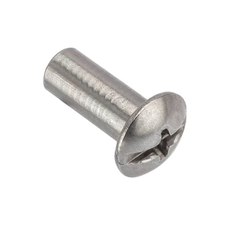 Combo Barrel, #8-32, 1/2 in Brl Lg, 13/64 in Brl Dia, 18-8 Stainless Steel Unfinished MPN:Z4126SS