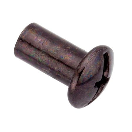 Combo Barrel, #10-24, 1/2 in Brl Lg, 1/4 in Brl Dia, Steel Black Zinc Plated MPN:Z4408-BLACK
