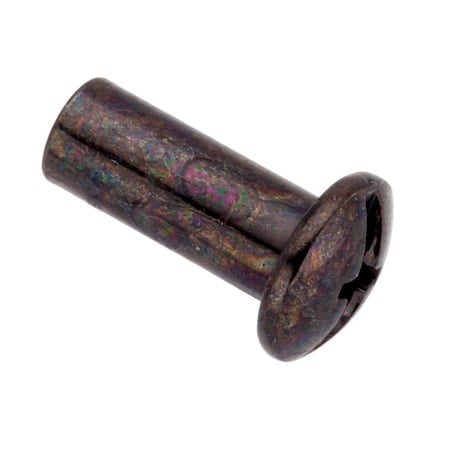 Combo Barrel, #10-24, 5/8 in Brl Lg, 1/4 in Brl Dia, Steel Black Zinc Plated MPN:Z4410-BLACK