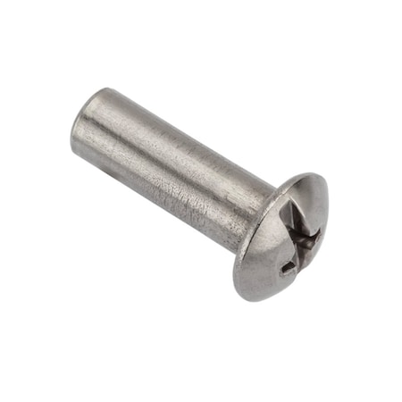 Combo Barrel, #10-24, 1 in Brl Lg, 1/4 in Brl Dia, 410 Stainless Steel Zinc Plated MPN:Z4416-410HZ