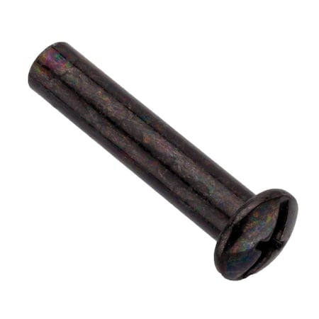 Combo Barrel, #10-24, 1-1/4 in Brl Lg, 1/4 in Brl Dia, Steel Black Zinc Plated MPN:Z4420-BLACK
