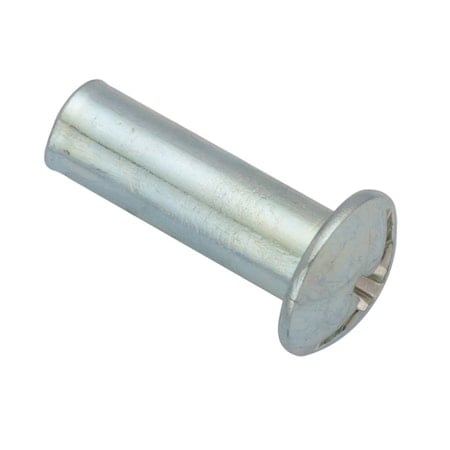 Combo Barrel, #8-32, 5/8 in Brl Lg, 13/64 in Brl Dia, Steel Zinc Plated MPN:Z4439