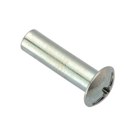 Combo Barrel, #8-32, 3/4 in Brl Lg, 13/64 in Brl Dia, Steel Zinc Plated MPN:Z4440