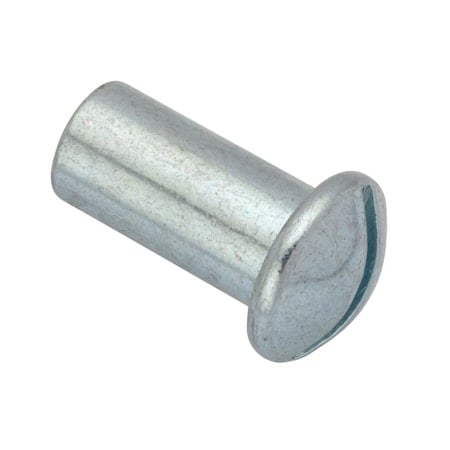 Barrel Nut, #8-32, 1/2 in Brl Lg, 1/4 in Brl Dia, Steel Zinc Plated MPN:Z4505