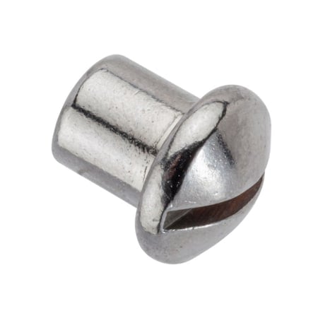 Barrel Nut, #8-32, 1/4 in Brl Lg, 1/4 in Brl Dia, Brass Chrome Plated MPN:Z4600