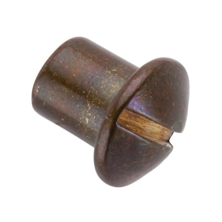 Barrel Nut, #8-32, 1/4 in Brl Lg, 1/4 in Brl Dia, Brass Unfinished MPN:Z4605