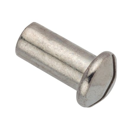 Barrel Nut, #8-32, 1/2 in Brl Lg, 1/4 in Brl Dia, Brass Chrome Plated MPN:Z4610