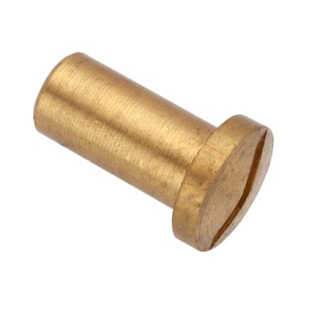 Barrel Nut, #10-24, 5/8 in Brl Lg, 1/4 in Brl Dia, Brass Unfinished MPN:Z4616